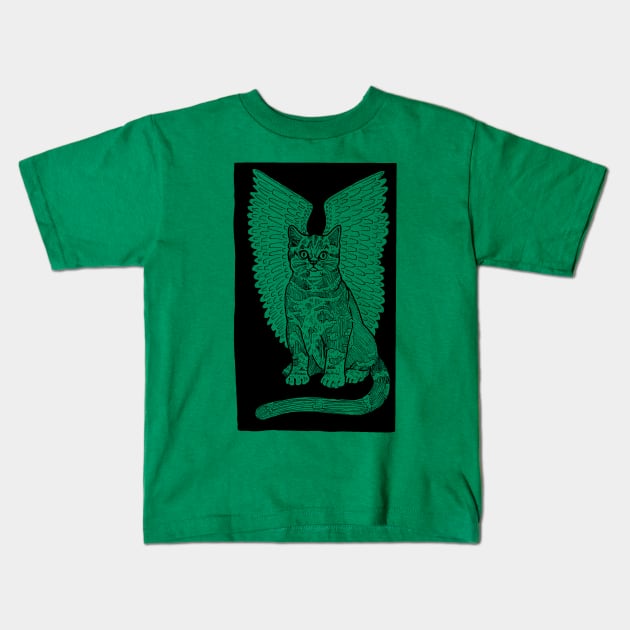 Cattawampus Kids T-Shirt by Ballyraven